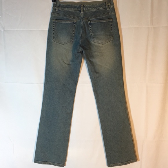 💜NWT.ELIE TAHARI ,VINTAGE LIGHT BLUE JEAN ,Size2p - Picture 2 of 8